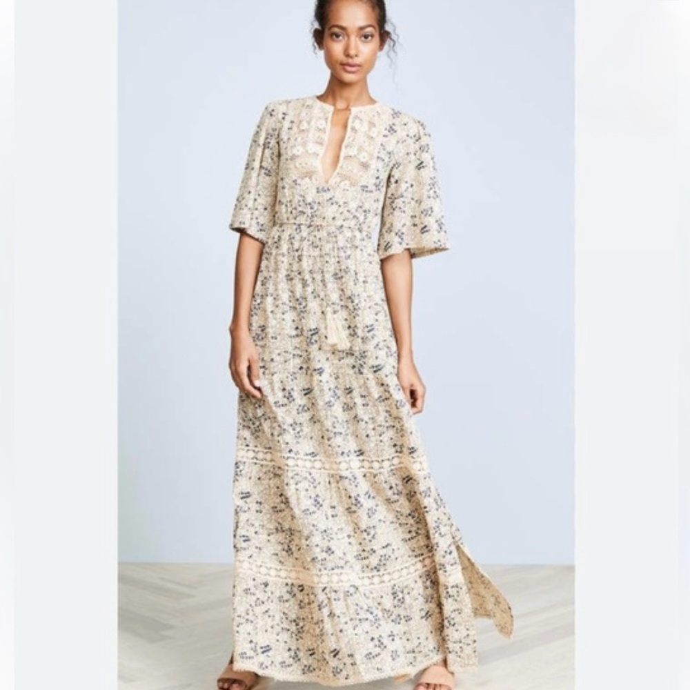 Cleobella Damai Floral Lace Maxi Dress
